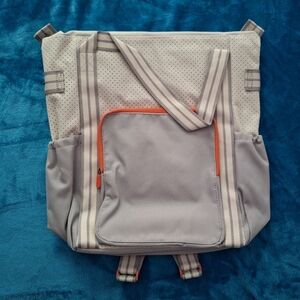 Thirty-One Day Away Backpack - Whisper Grey Colorblock ♥ NEW!!